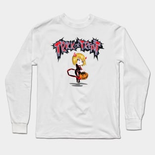 Halloween Trick or Treat T-shirt Long Sleeve T-Shirt